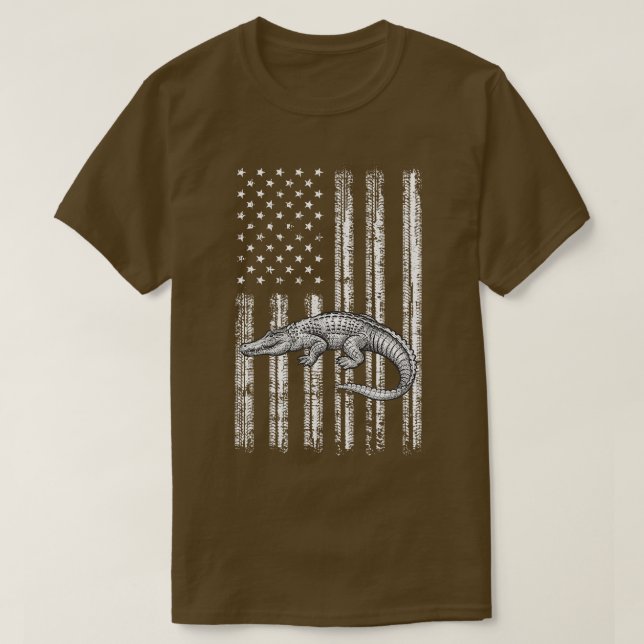 Alligator 4. Juli USA T-Shirt (Design vorne)