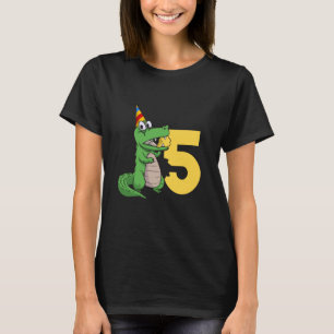 Alligator 5. Geburtstag 5 Jahre Altes Krokodil All T-Shirt