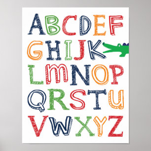 Alligator ABC Poster