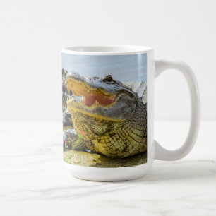 Alligator. Angesicht Kaffeetasse