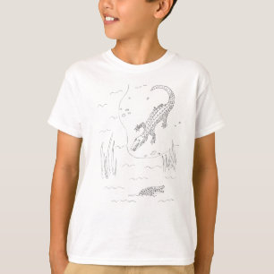 Alligator Animal Coloring T-Shirt
