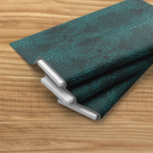 Alligator Aquamarine Imitate Leather Stoff (Von Creator hochgeladen)