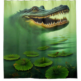 Alligator Art Duschvorhang