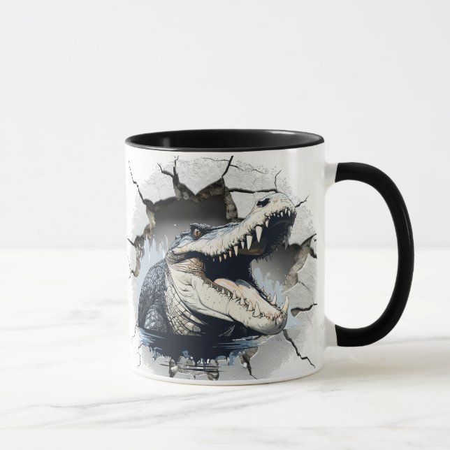 Alligator aus der Wand Tasse (Rechts)