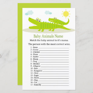Alligator Baby Animes Name Game