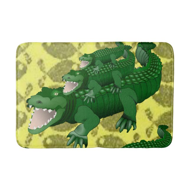 Alligator Badezimmer Badematte (Vorderseite)
