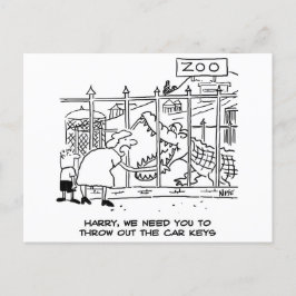 Alligator bei der Zoo Postkarte