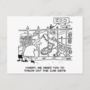 Alligator bei der Zoo Postkarte