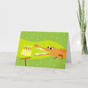 Alligator Birthday Karte
