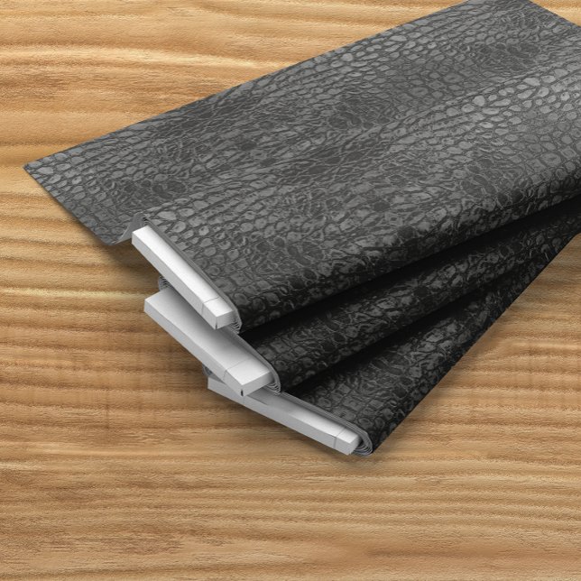 Alligator Black Imitats Leather Stoff (Von Creator hochgeladen)