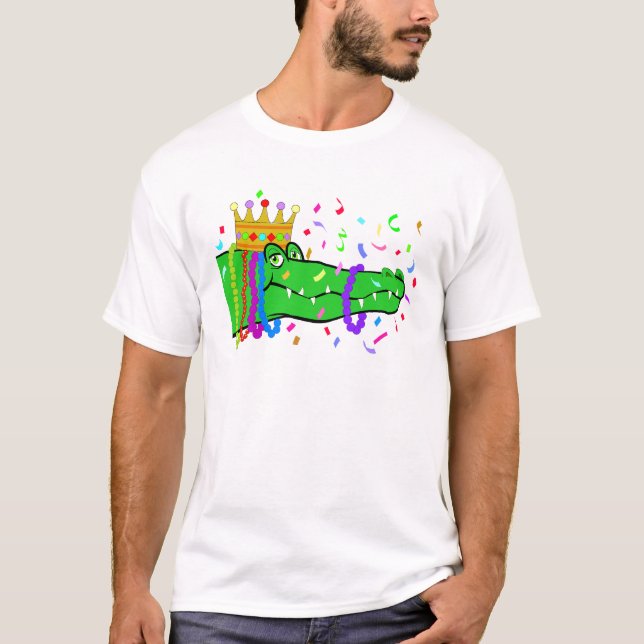 Alligator bördelt Karneval T-Shirt (Vorderseite)