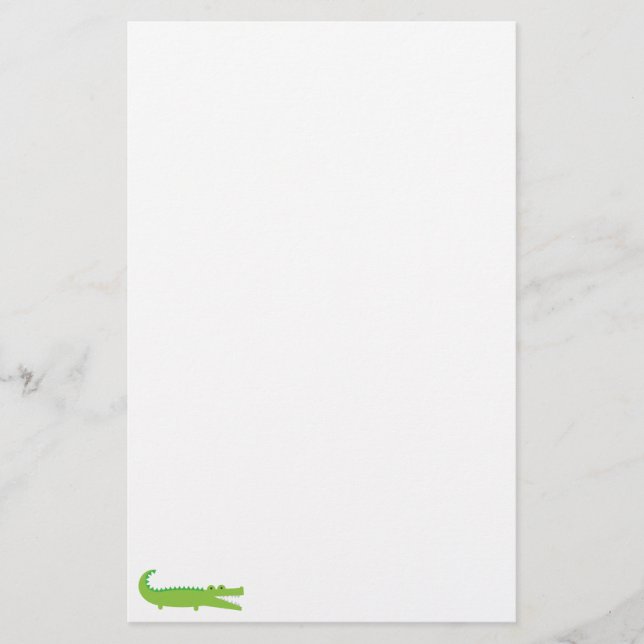 Alligator Briefpapier (Vorderseite)
