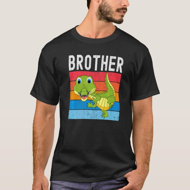 Alligator Brother Gator Crocodile Family Premium T-Shirt (Vorderseite)