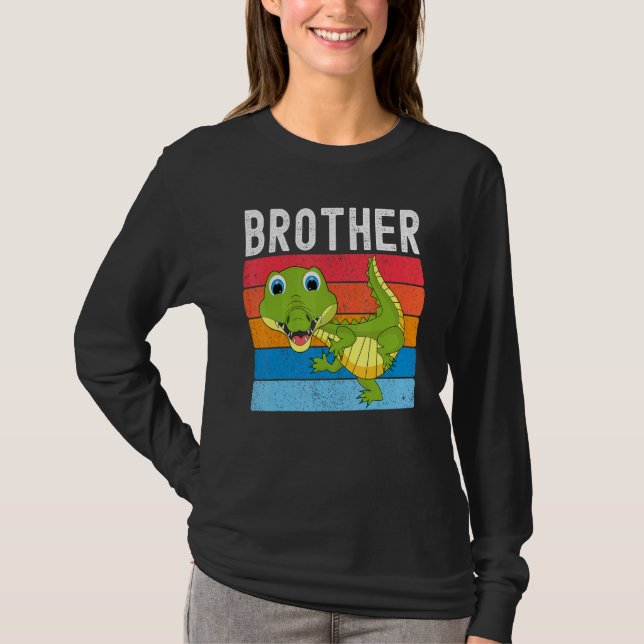 Alligator Brother Gator Crocodile Family T-Shirt (Vorderseite)