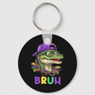 Alligator Bruh Mardi Gras Costume Carnival Teens B Schlüsselanhänger