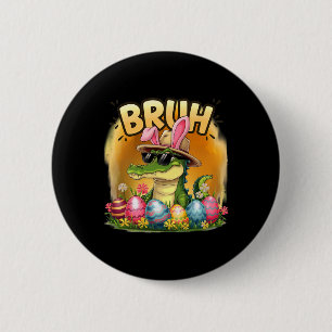 Alligator Bruh Ostertag Kostüm Teens Jungen Kinder Button