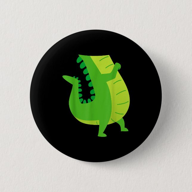 Alligator Costume - Gator Crocodile Zoo Animal Lov Button (Vorderseite)