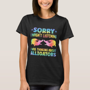 Alligator Crocodile Full Moon Light Liebhaber T-Shirt