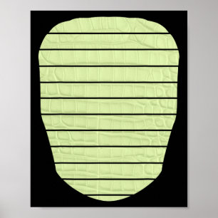 Alligator Crocodile Lizard Dinosaur Belly Hallowee Poster