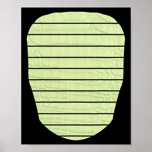 Alligator Crocodile Lizard Dinosaur Belly Hallowee Poster (Vorne)