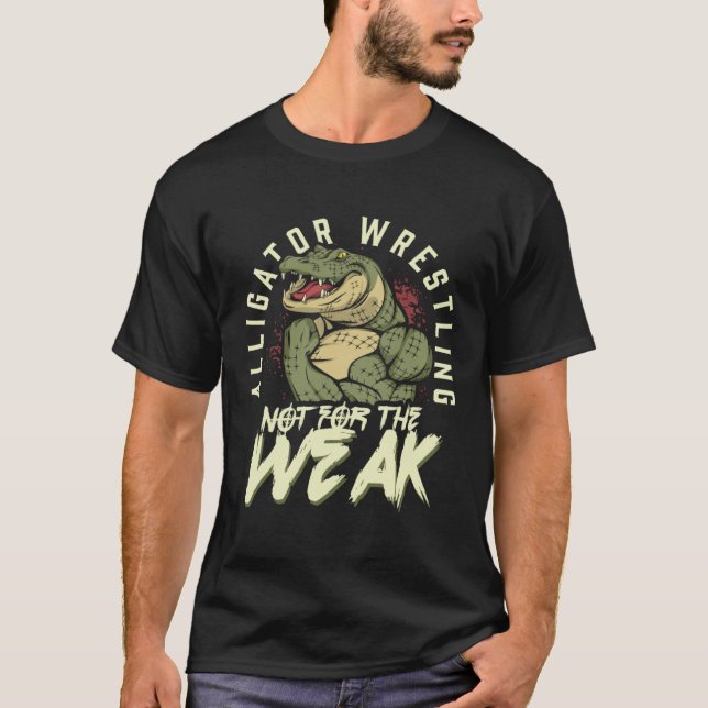 Alligator Crocodile Reptiles Zoo Wild Animal T-Shirt (Vorderseite)