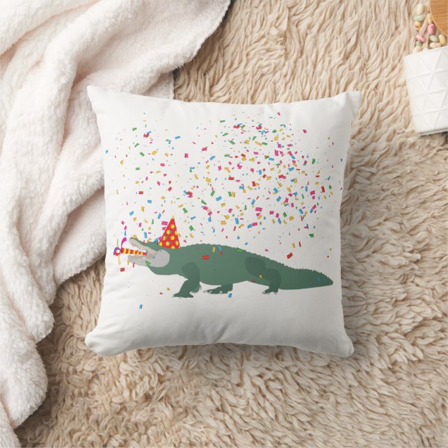 Alligator Crocodile - Tiere mit Party Kissen (Decke)