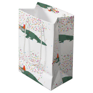 Alligator Crocodile - Tiere mit Party Mittlere Geschenktüte