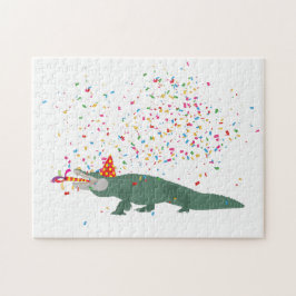 Alligator Crocodile - Tiere mit Party Puzzle