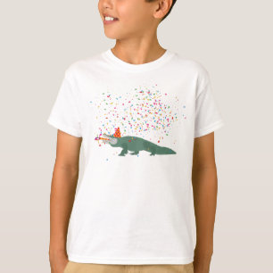 Alligator Crocodile - Tiere mit Party T-Shirt
