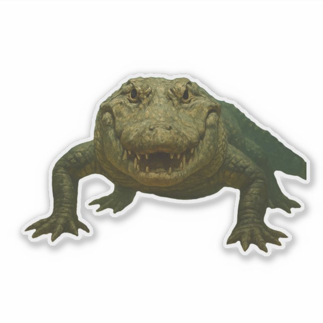 Alligator Cut-out Sticker (Vorderseite)