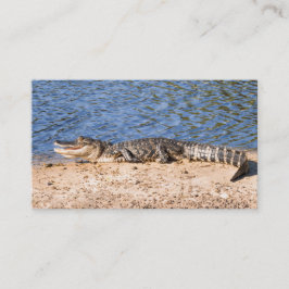 Alligator, der in dem See sich sonnt Visitenkarte