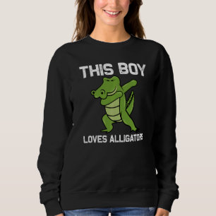 Alligator-Designs für Jungen-Kinder-Reptilgator Sweatshirt