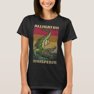 Alligator-Flüsterer Retro-Vintage-Distressed-Stil T-Shirt