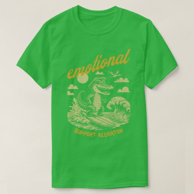 Alligator für emotionale Unterstützung T-Shirt (Design vorne)