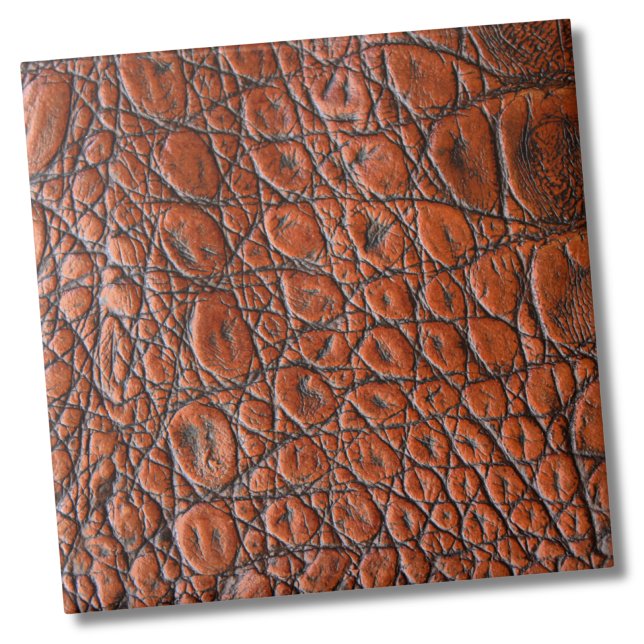 Alligator für tierische Imitate Fliese (Trendy Brown Animal Print Faux Texture Alligator Ceramic Tile)