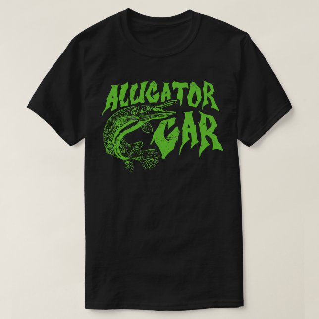 Alligator Gar Fischen T-Shirt (Design vorne)