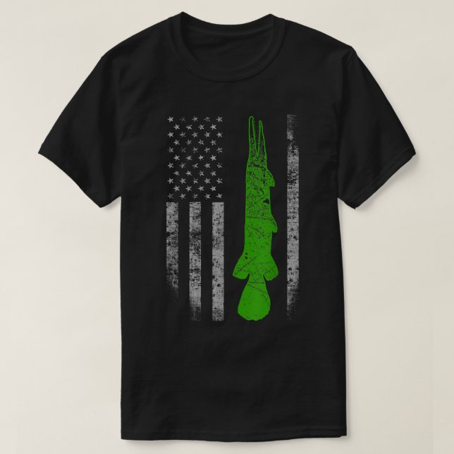 Alligator Gar Flag - Alligator Gar Fishing T-Shirt (Design vorne)