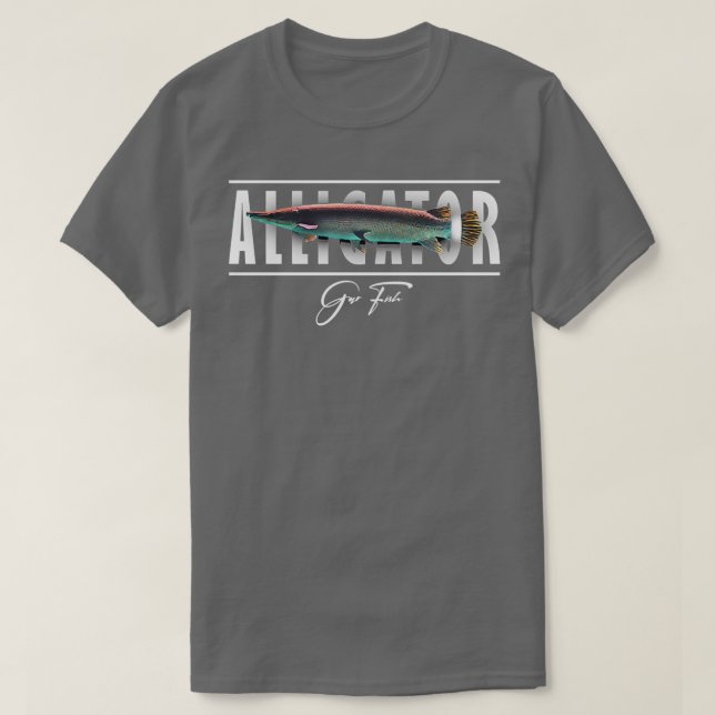 Alligator Gar Monster Fish Keeper T-Shirt (Design vorne)