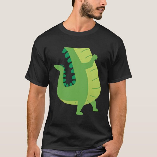 Alligator Gator Crocodile Zootier T-Shirt (Vorderseite)