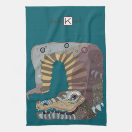 Alligator  geschirrtuch