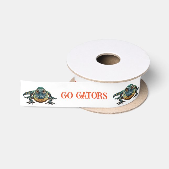 Alligator - Go Gators Satinband (Spule)