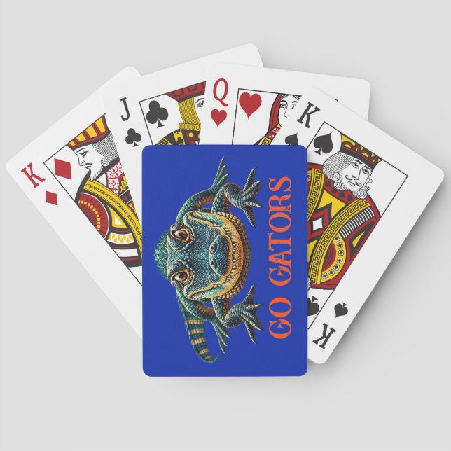 Alligator - Go Gators Spielkarten (Rückseite)