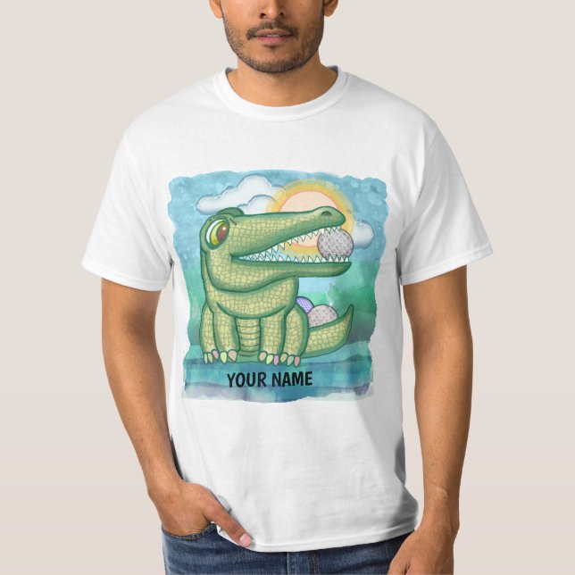 Alligator Golf T-Shirt (Vorderseite)