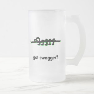 Alligator got Swagger Mattglas Bierglas