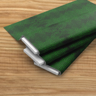 Alligator Green Imitats Leather Stoff