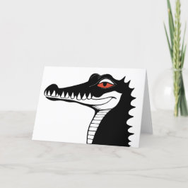 Alligator Grußkarte Dankeskarte