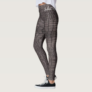 Alligator-Hautdesign auf Leggings
