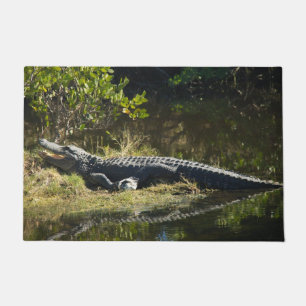 Alligator im Sun Florida-Foto Fußmatte