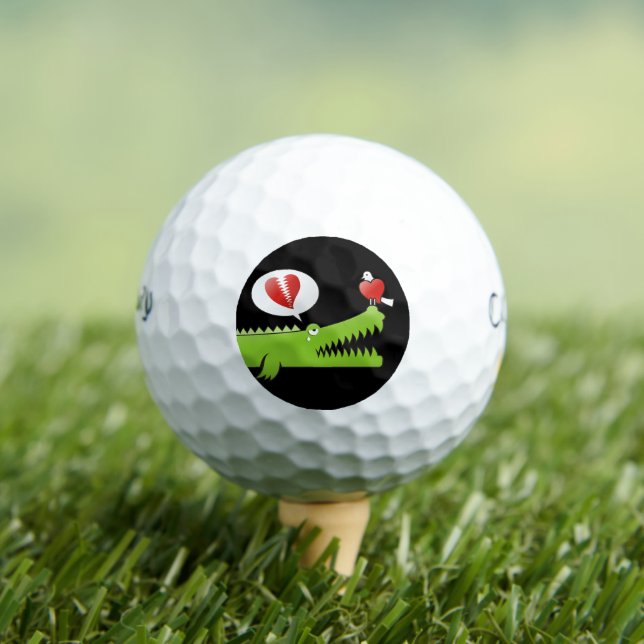 Alligator in der Liebe Golfball (Insitu T-Shirt)