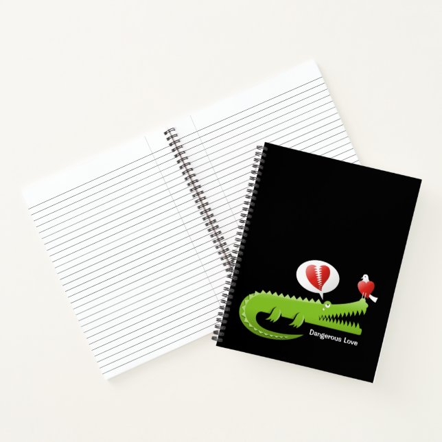 Alligator in der Liebe Notizbuch (Innenseite)